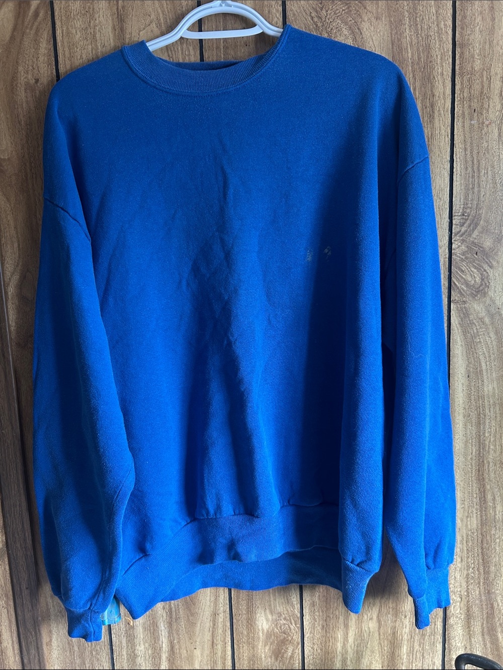 VTG Jerzees Made in USA Classic Men's Crewneck Sweater - Blue XL